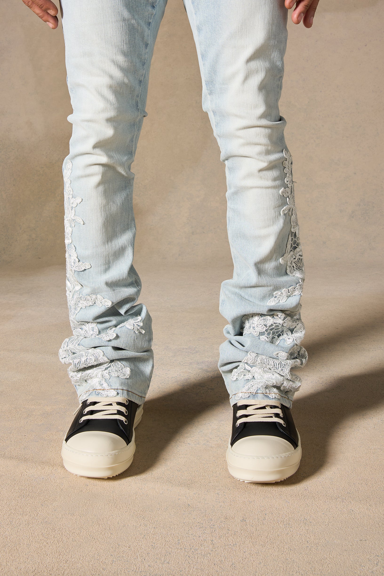 "GARDEN" Stacked Jeans