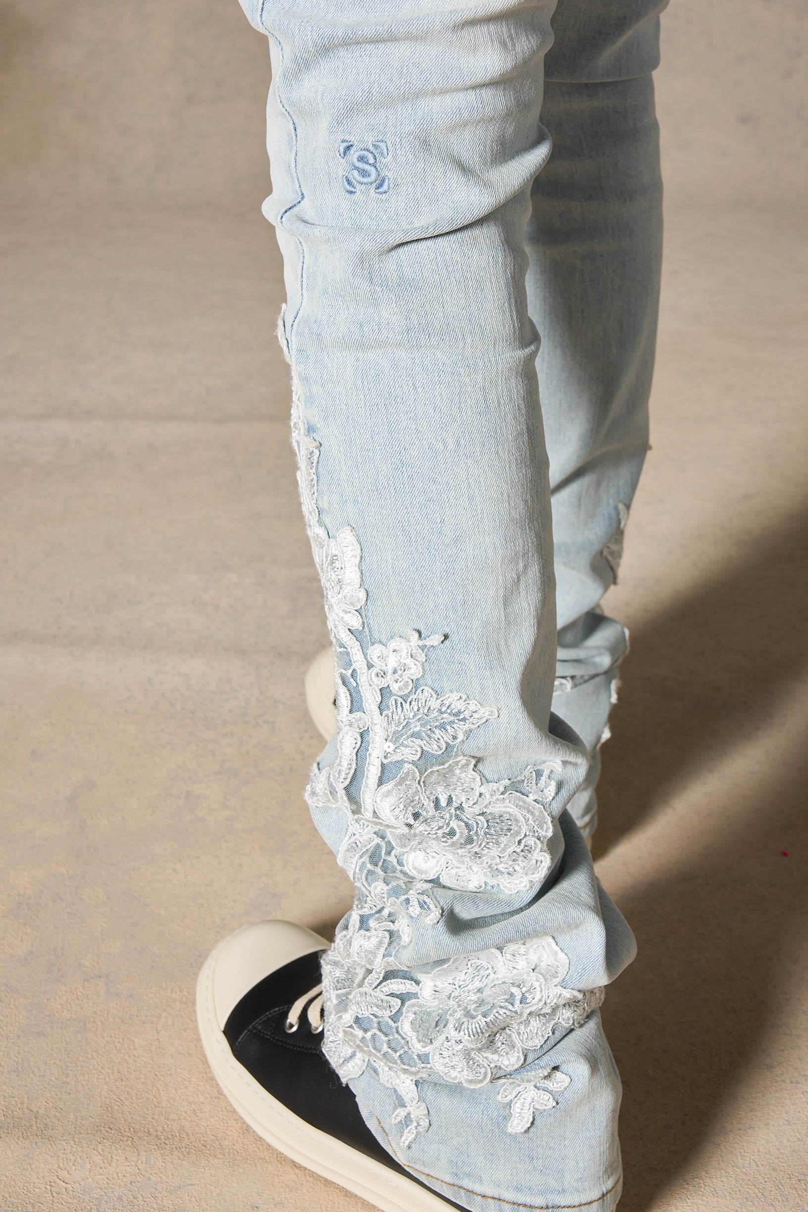 "GARDEN" Stacked Jeans