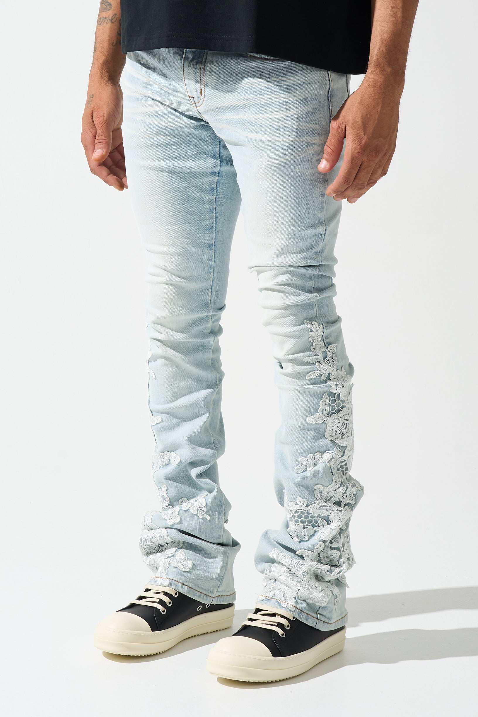 "GARDEN" Stacked Jeans