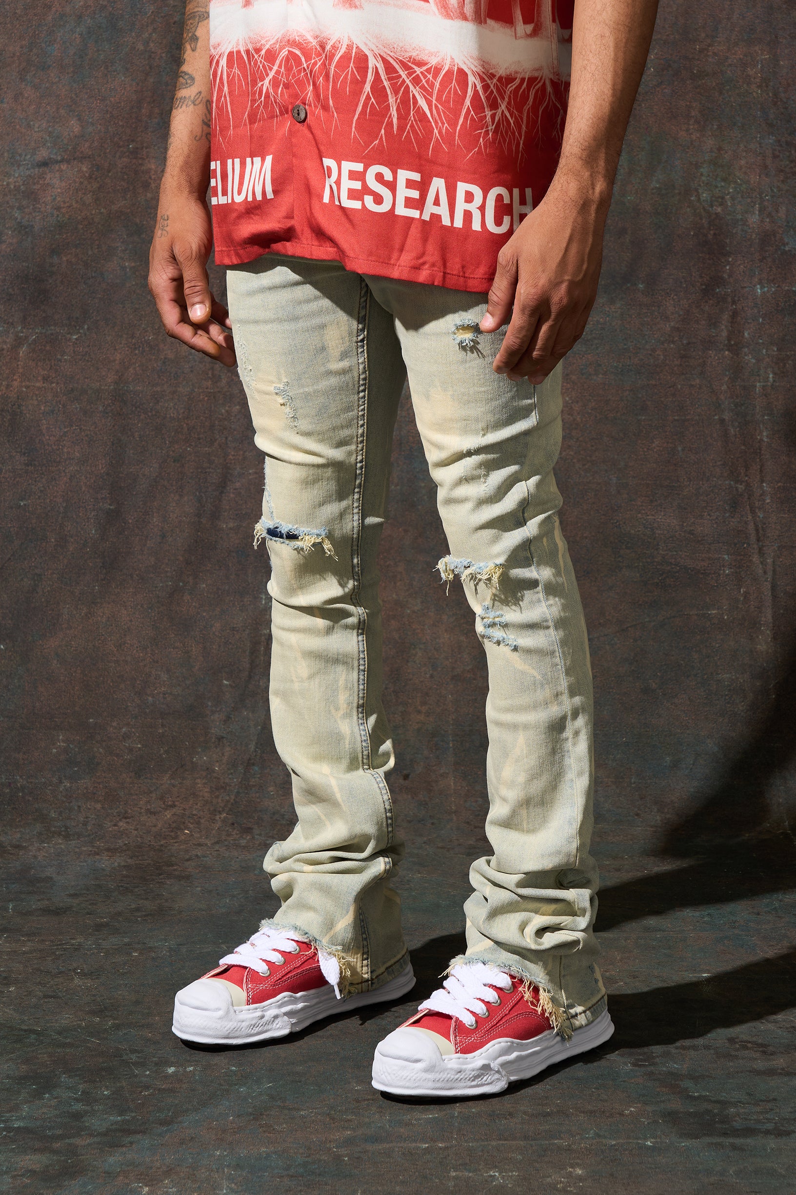 "SULFUR" Stacked Jeans