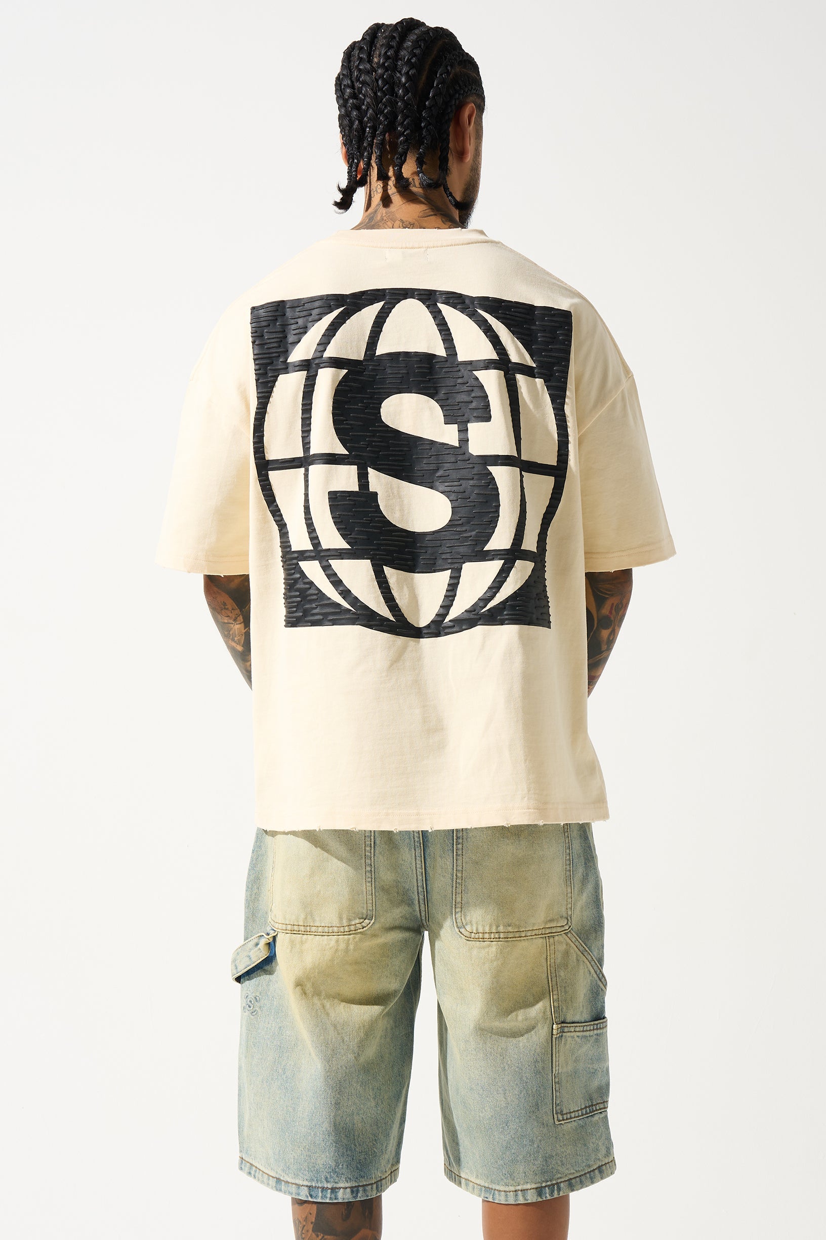 "4 CORNERS" Butter T-Shirt