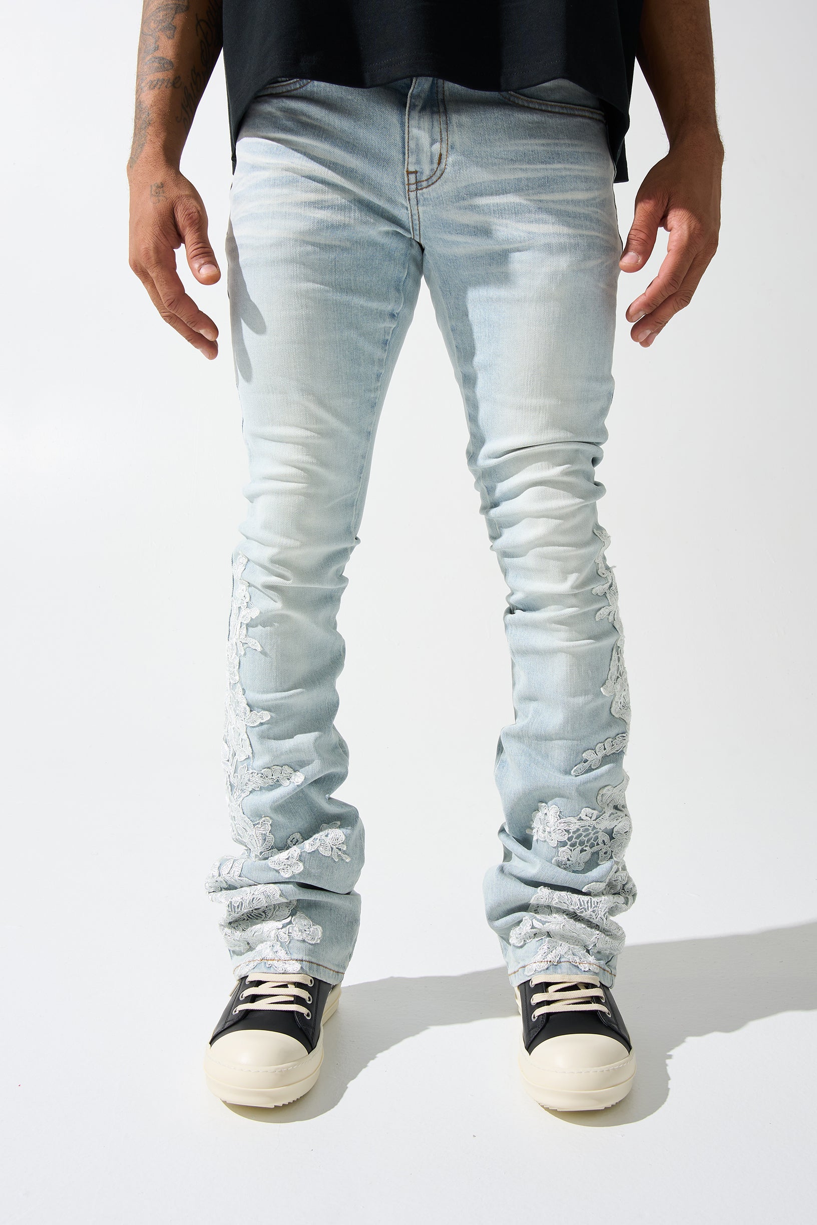 "GARDEN" Stacked Jeans