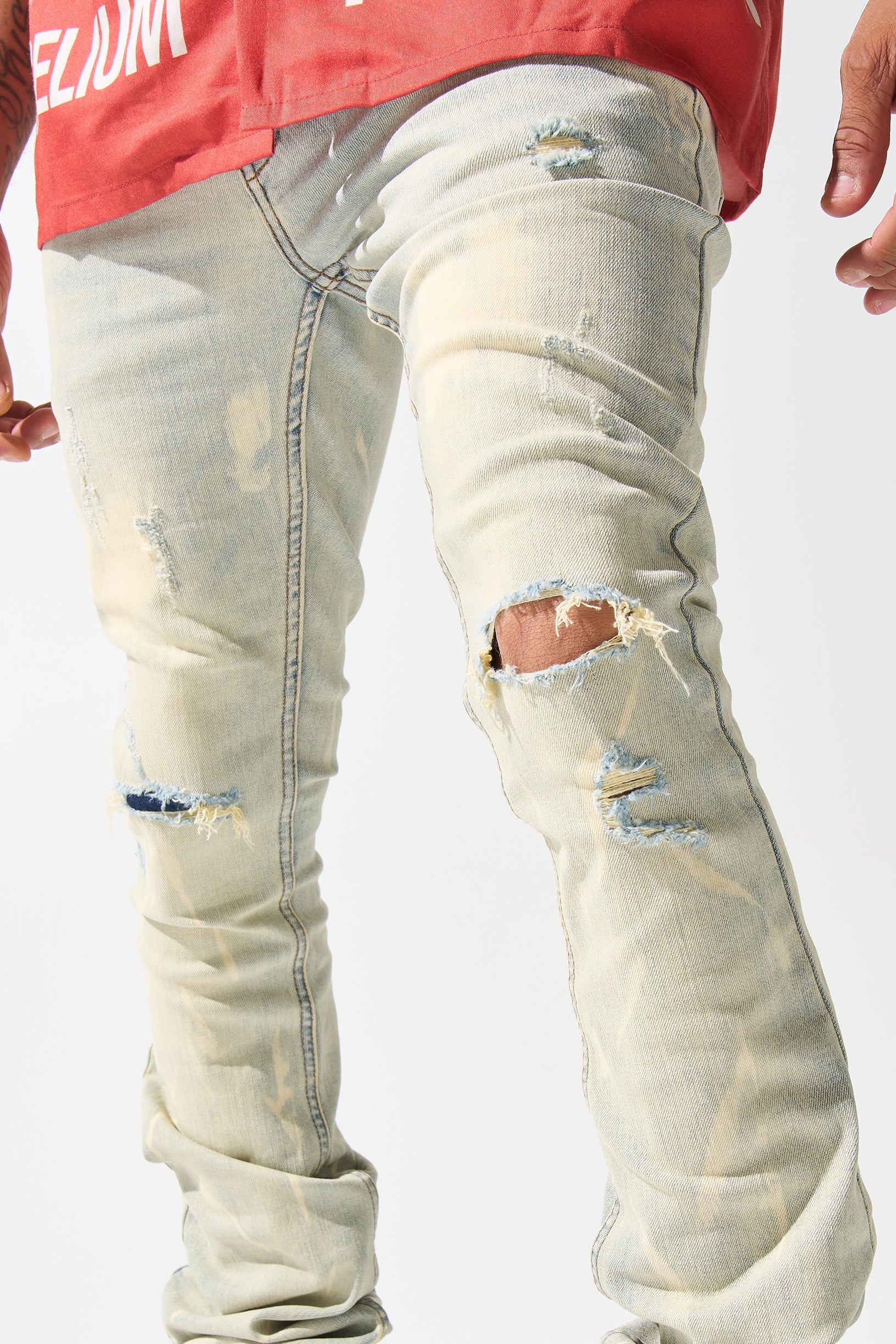 "SULFUR" Stacked Jeans