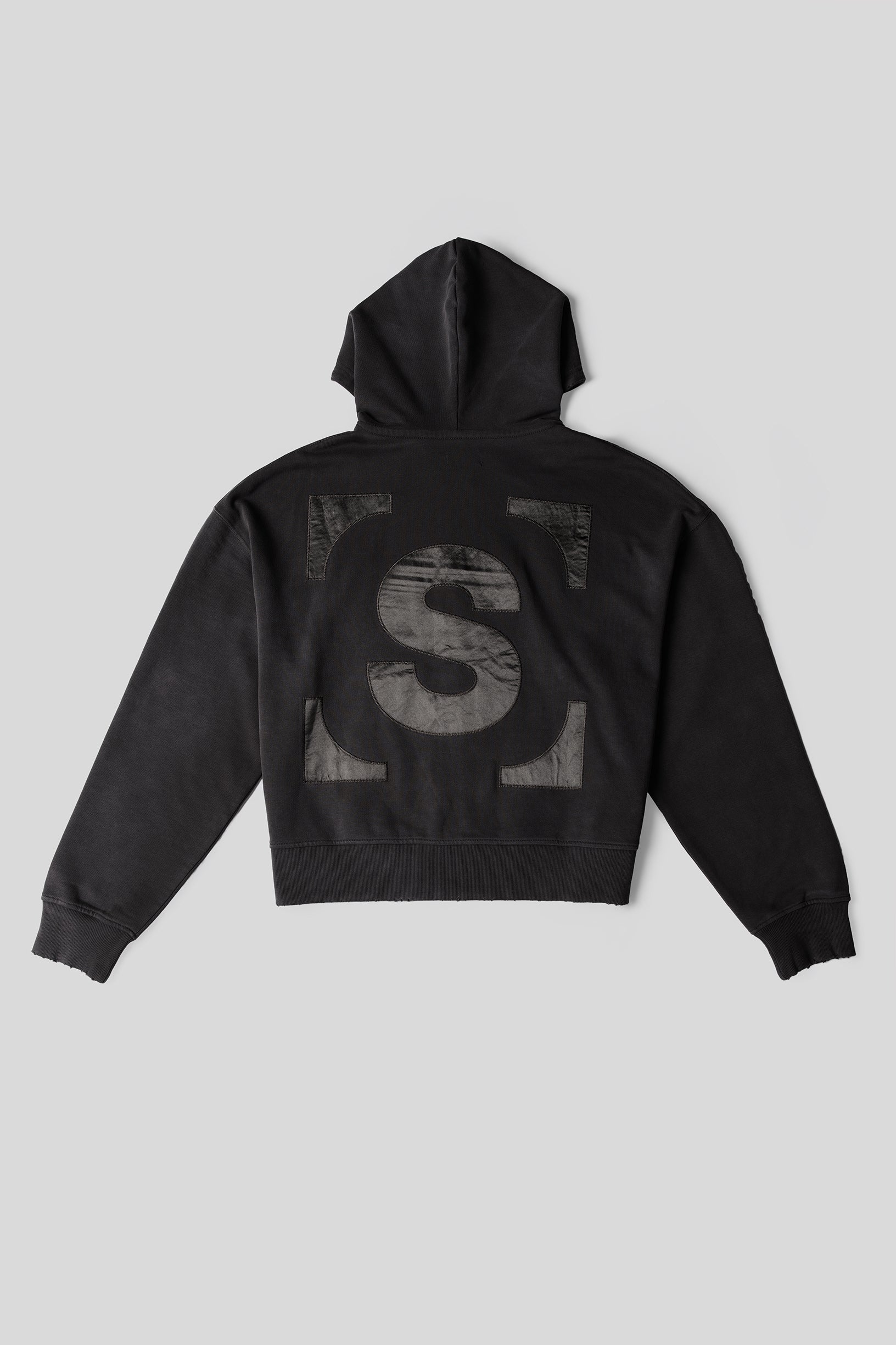 ESSENTIAL Zip Black Hoodie