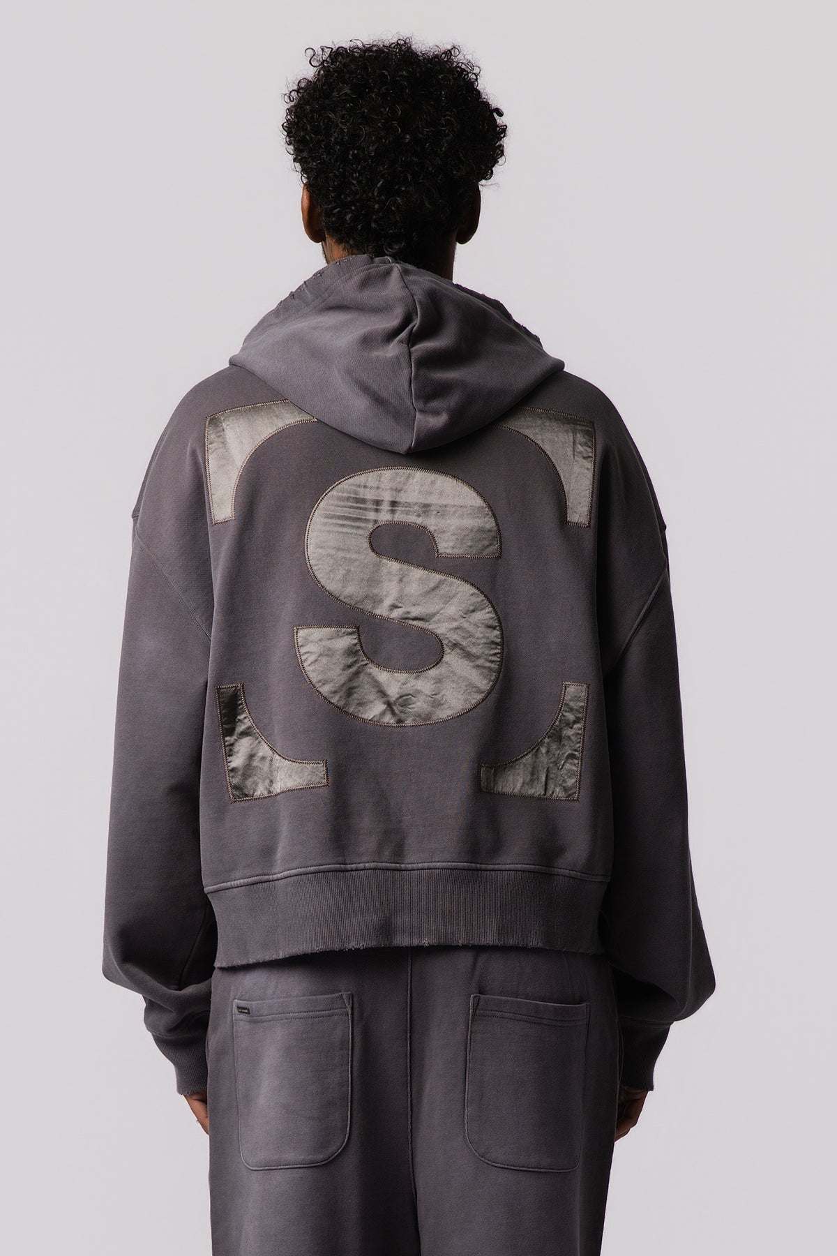 ESSENTIAL Zip Grey Hoodie