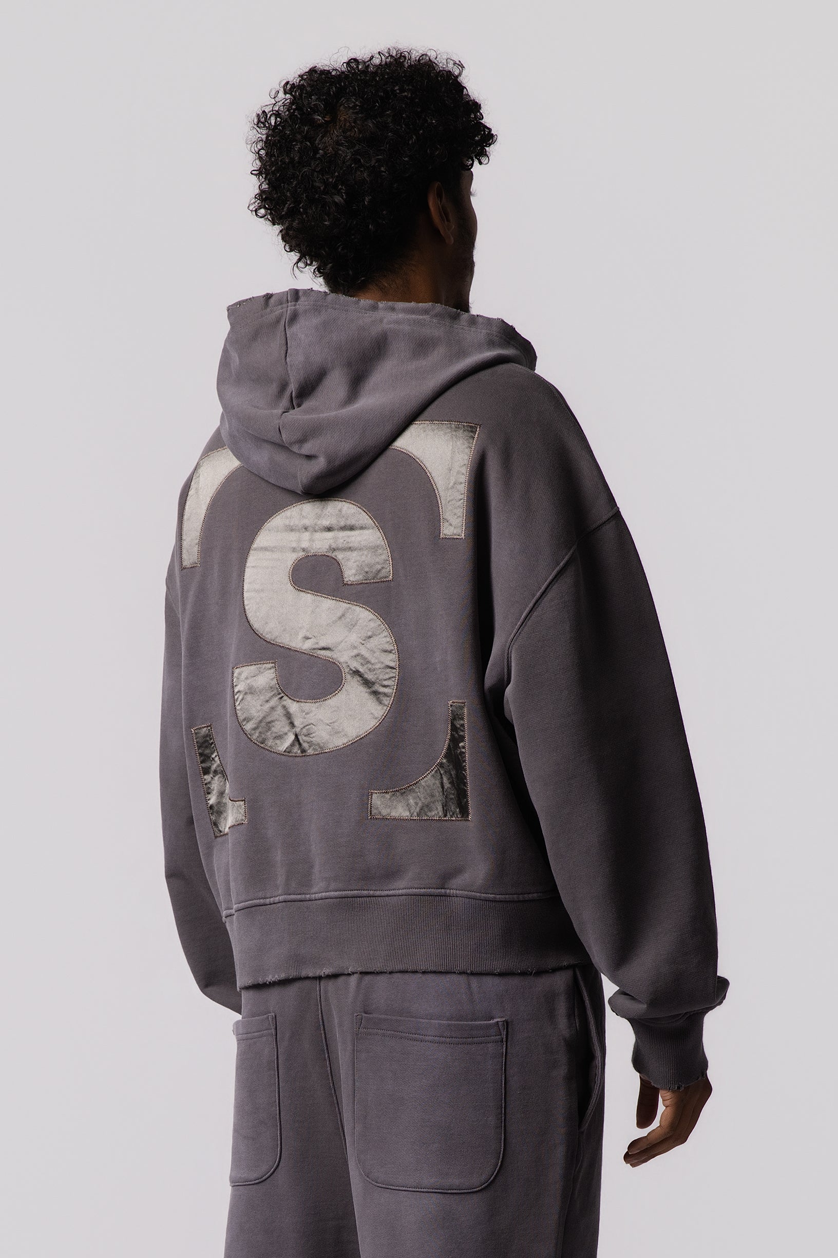 ESSENTIAL Zip Grey Hoodie