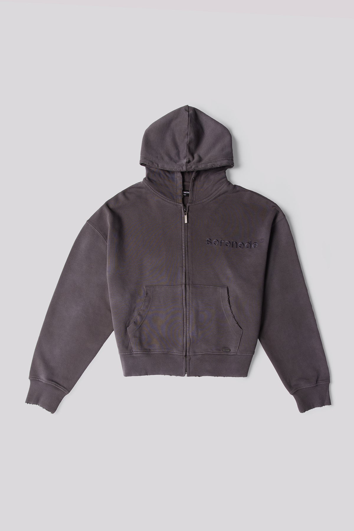 ESSENTIAL Zip Grey Hoodie