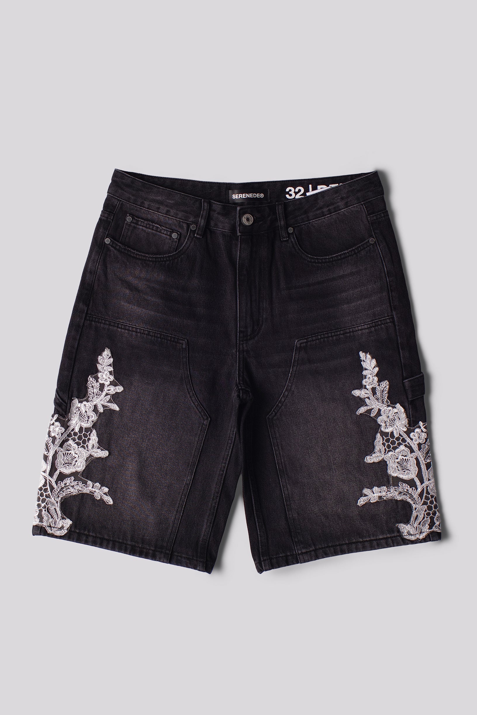 "GROWTH" Denim Shorts