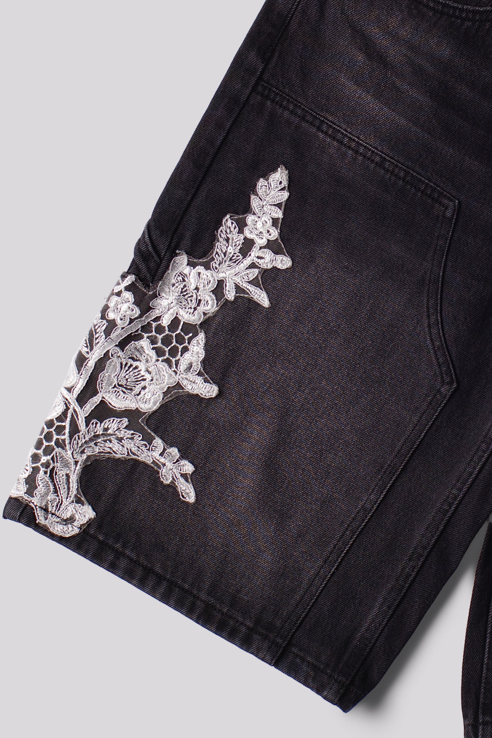 "GROWTH" Denim Shorts