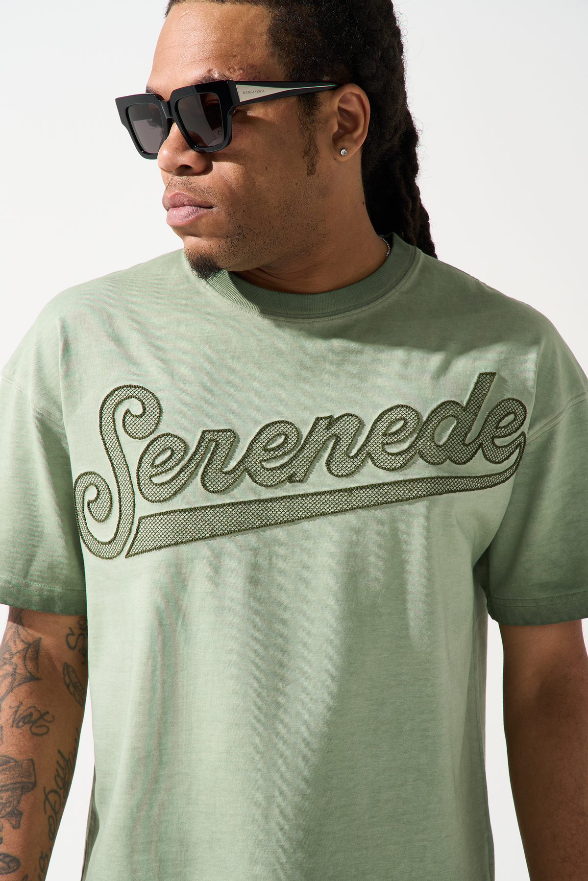 PARADI$E Matcha T-Shirt - Vintage Green Graphic T-Shirt | SERENEDE®