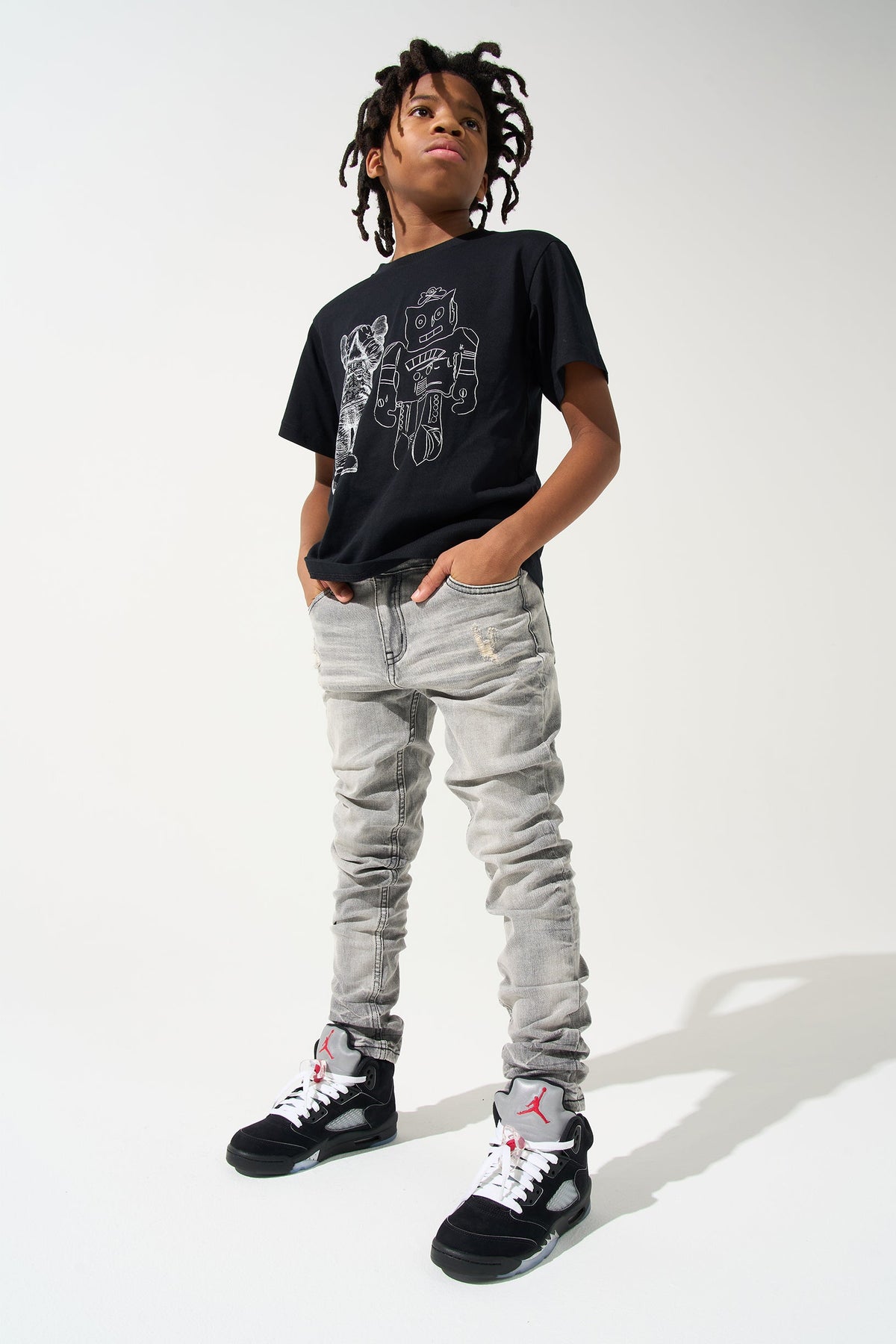 KIDS TITAN - Grey Wash Kids Jeans | SERENEDE®