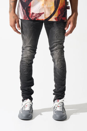 "ROME" Black Jeans