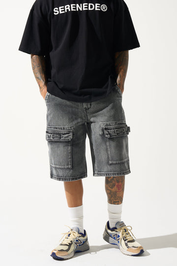 "CAVE" Denim Shorts