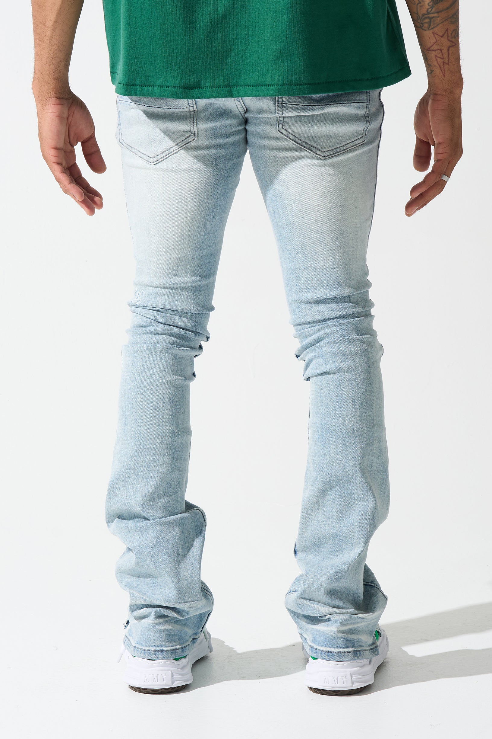 "AZUL" Stacked Jeans
