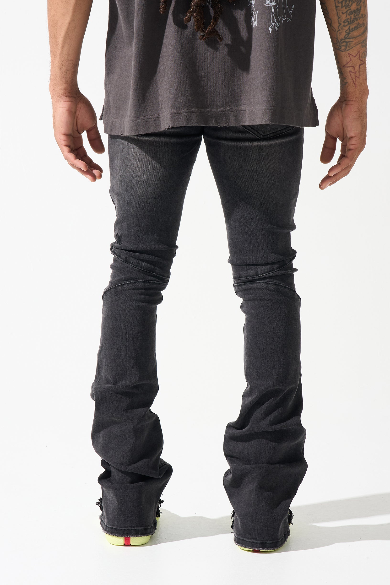 "NICKEL" Stacked Jeans