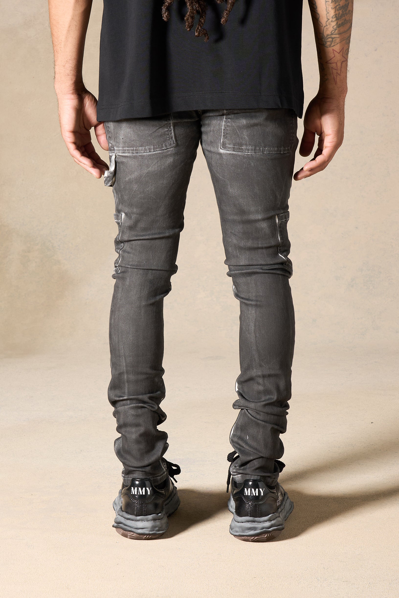 SERENEDE Distressed hot Knee Denim