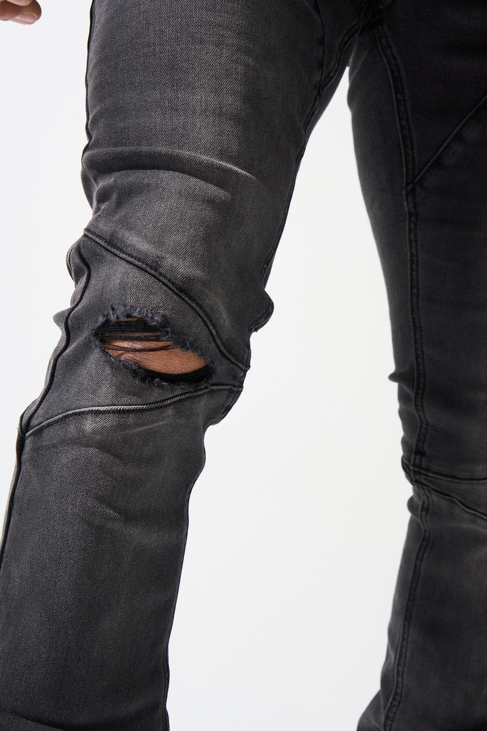 "NICKEL" Stacked Jeans