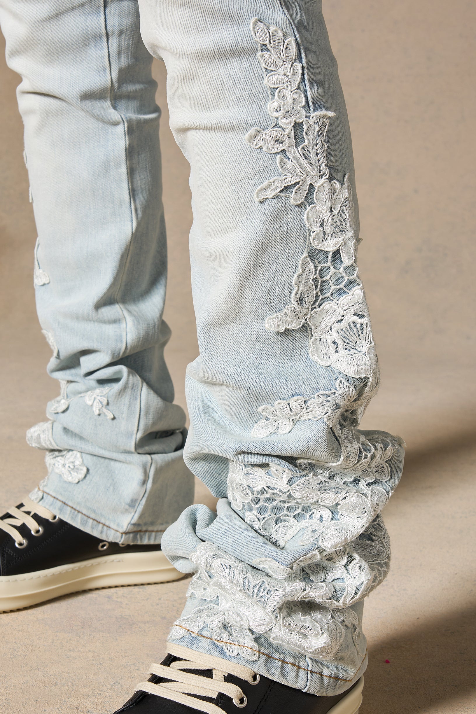 "GARDEN" Stacked Jeans