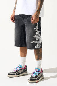 "GROWTH" Denim Shorts
