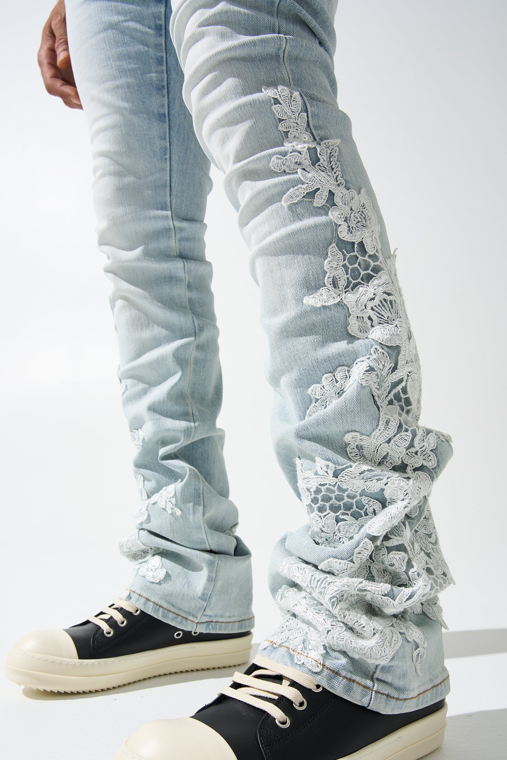 "GARDEN" Stacked Jeans