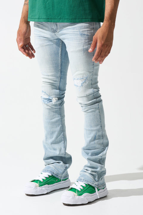 "AZUL" Stacked Jeans
