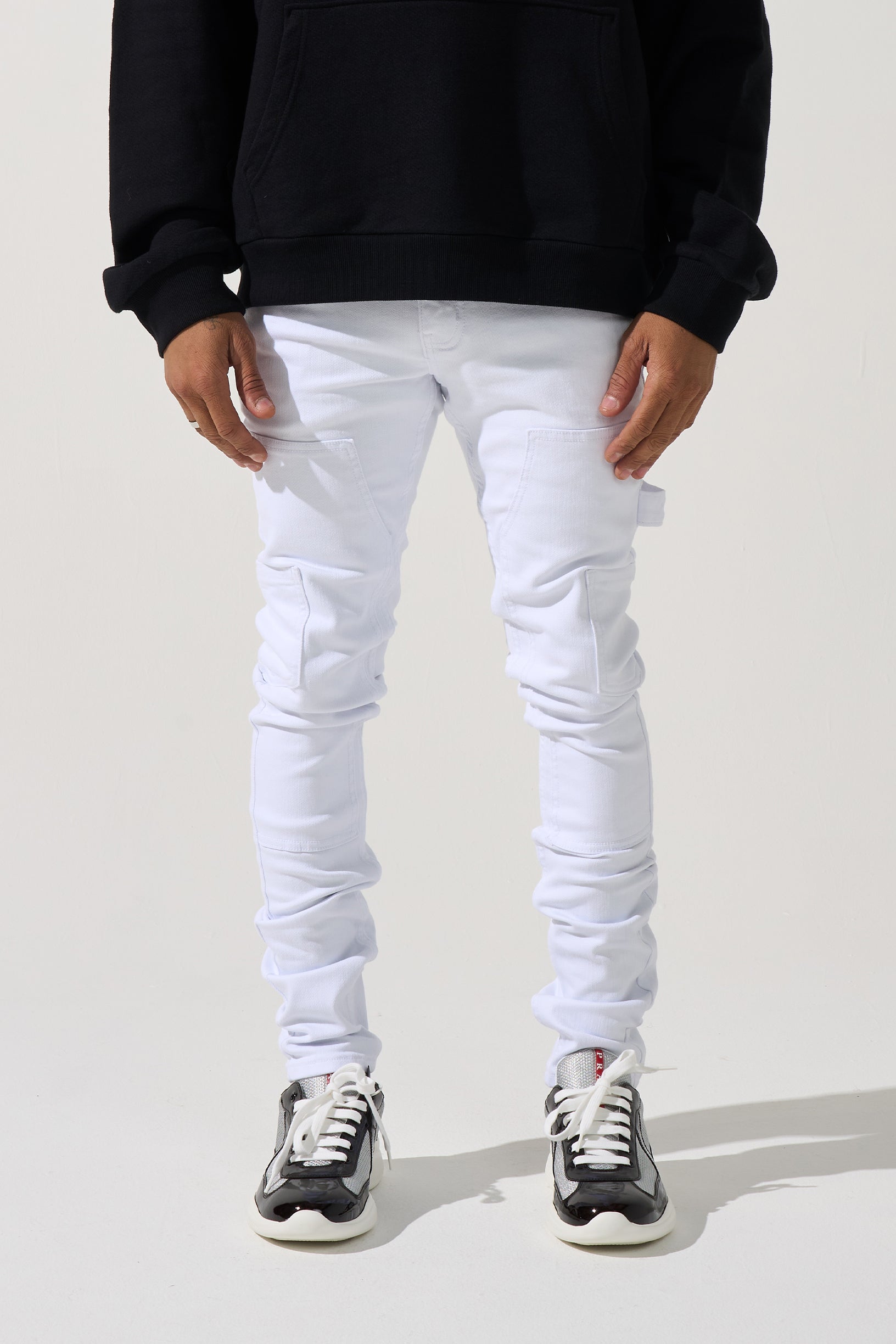 パンツ SERENEDE White skinny size30 SERENDE Seneca Dreams Men's White Skinny Jeans – SIZE