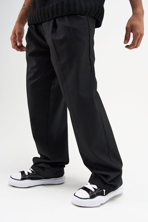 black dress pants baggy Fashion Black Baggy Dress Pants Wiaofellas Oversized Black Suit Pants Men Fashion Social Mens