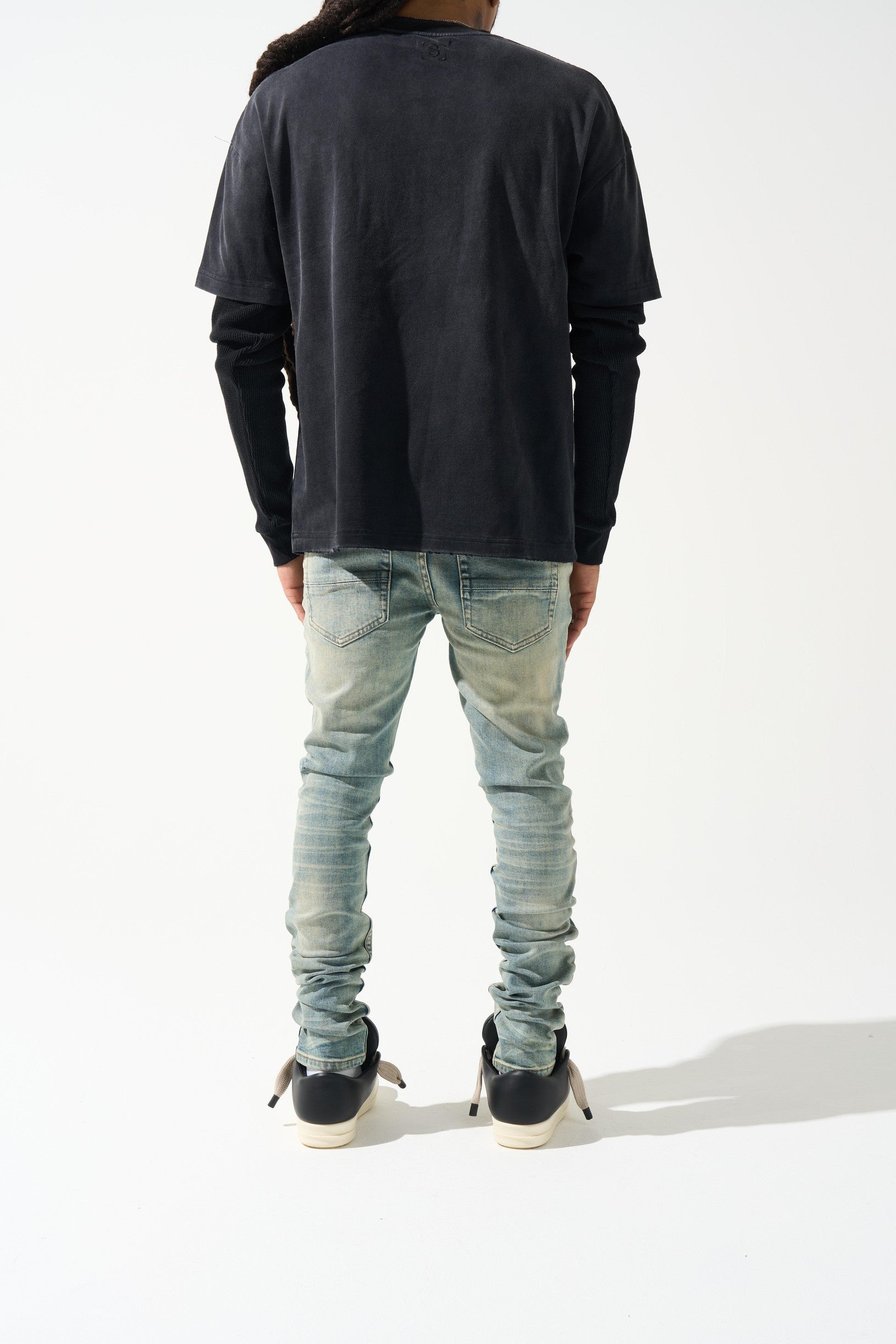 DYNASTY Mid Blue Jeans
