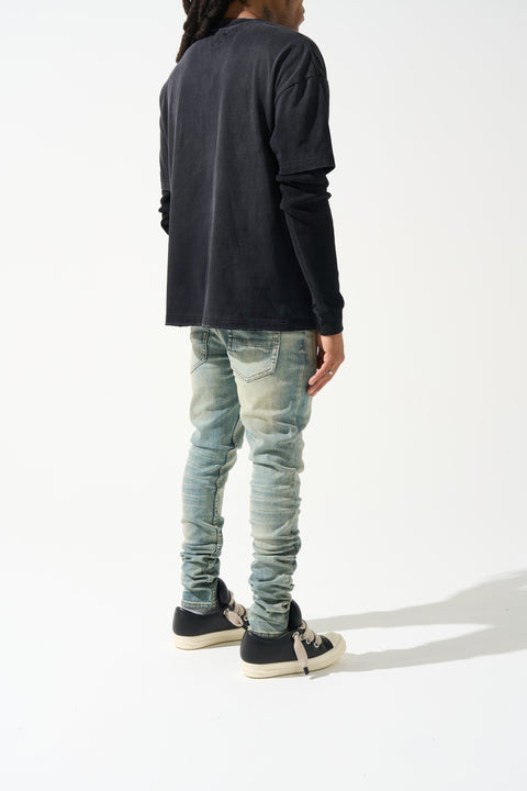 DYNASTY Mid Blue Jeans