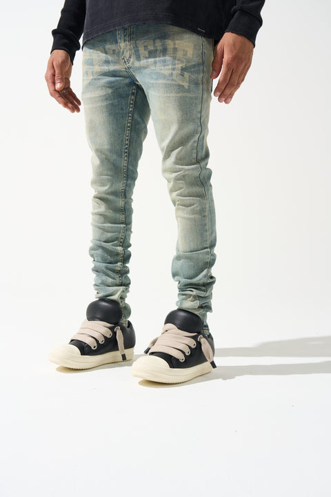 DYNASTY Mid Blue Jeans