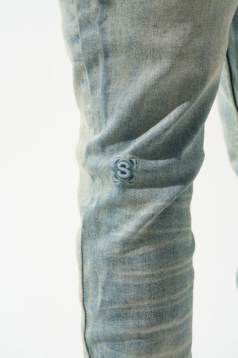 DYNASTY Mid Blue Jeans