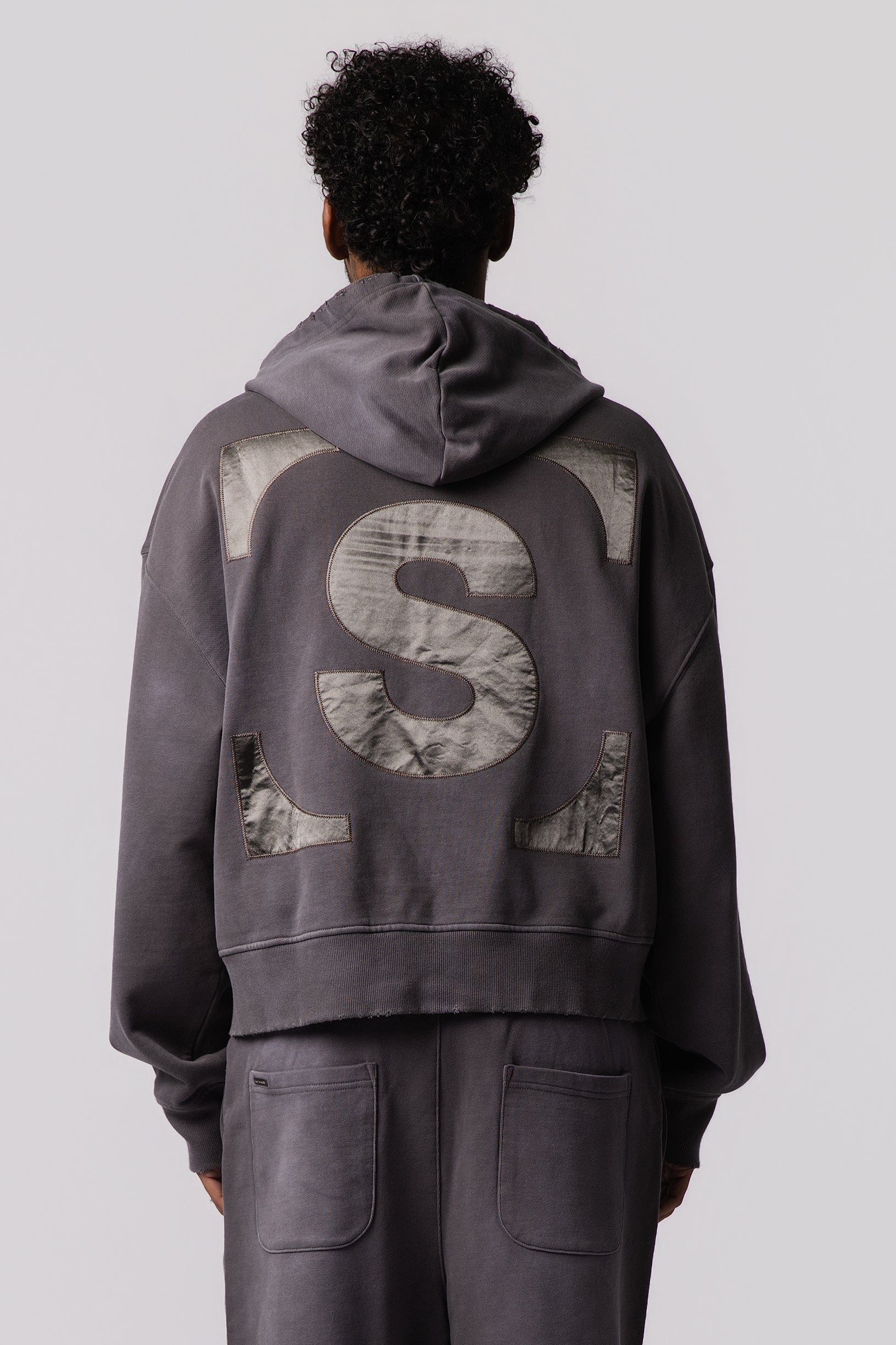 ESSENTIAL Zip Grey Hoodie