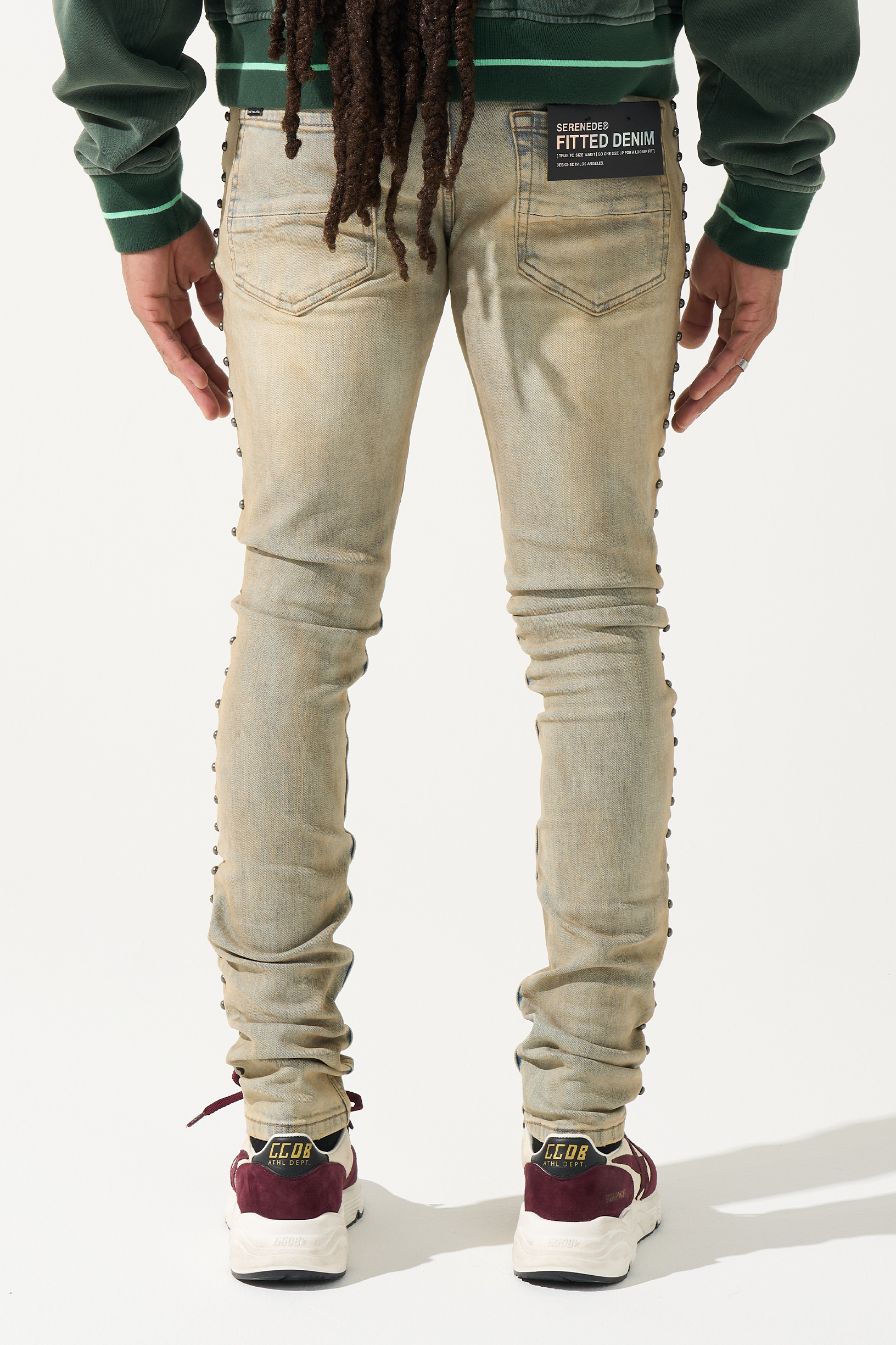 EXO Jeans - Sea Blue Sienna Overdyed Jeans | SERENEDE®