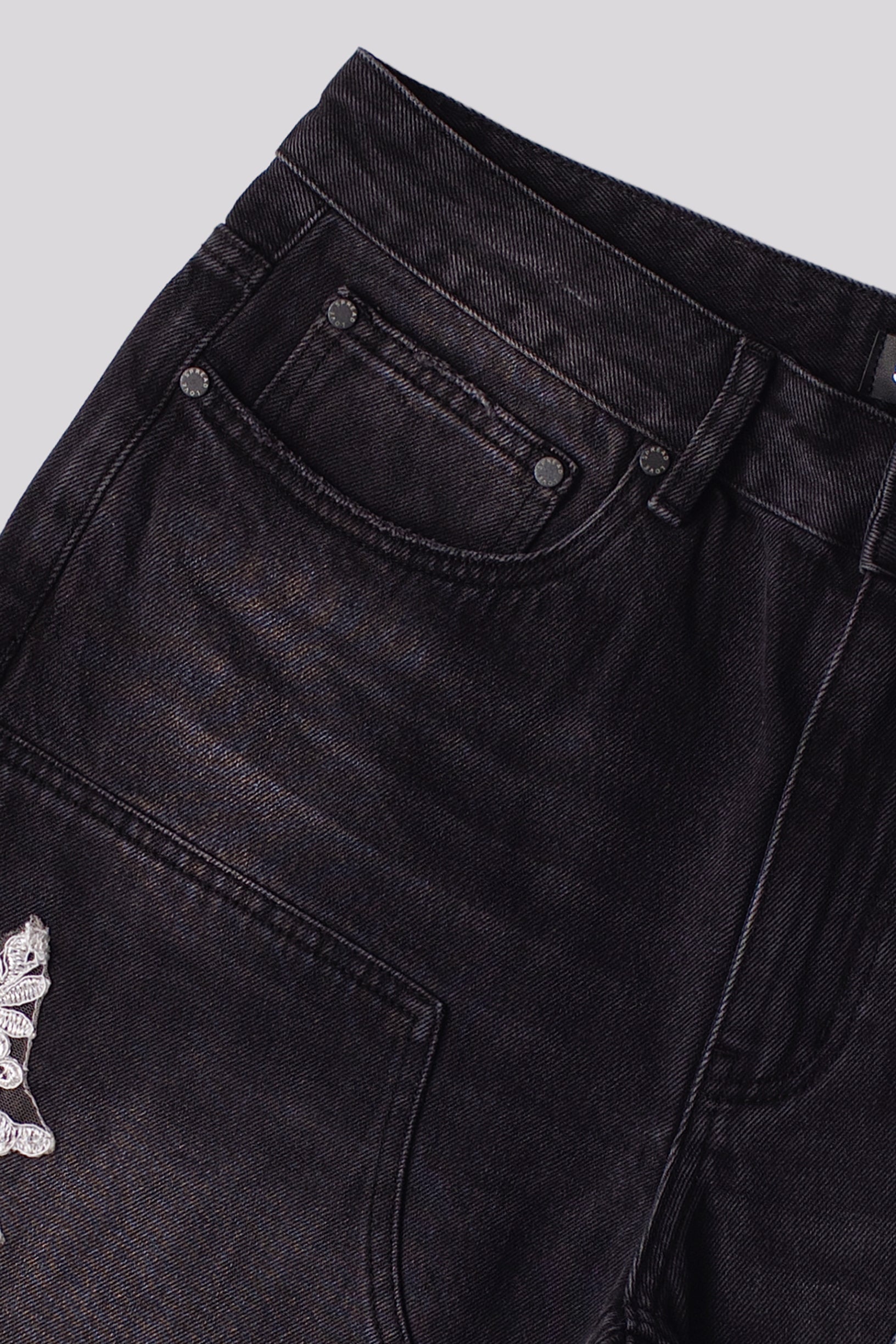 "GROWTH" Denim Shorts