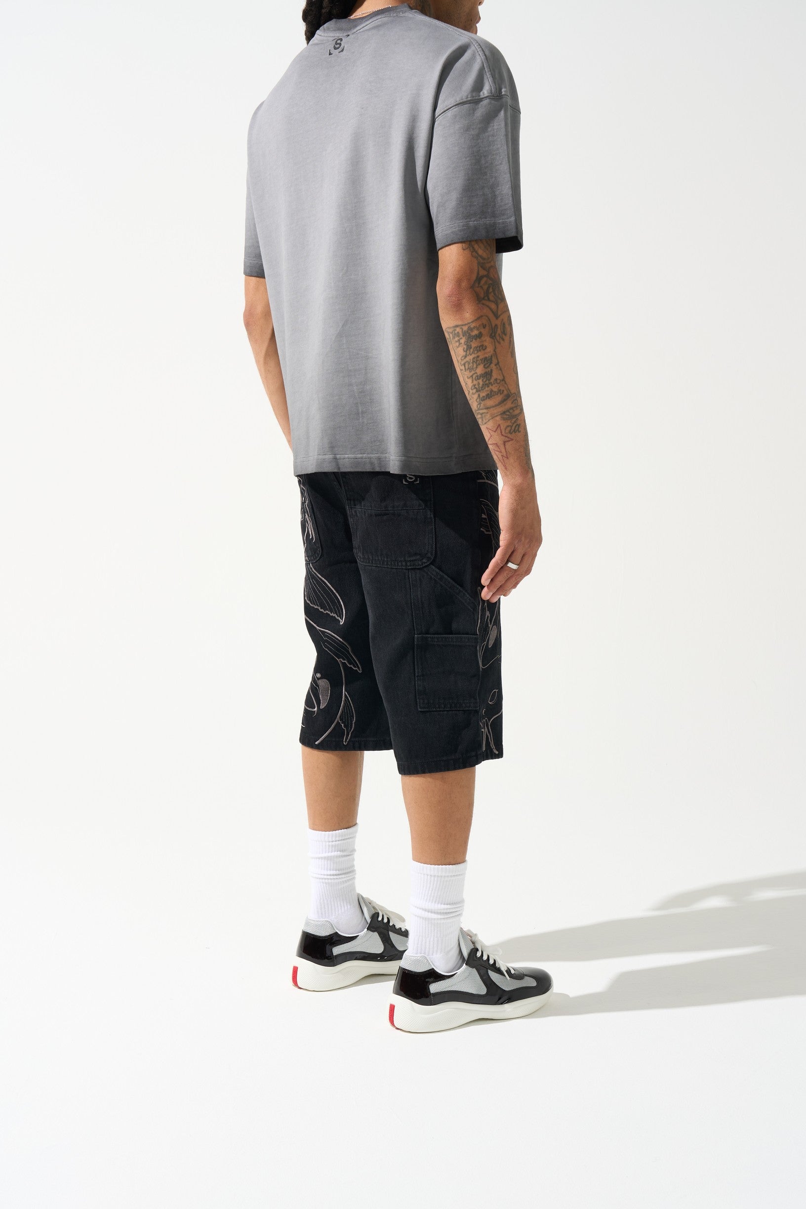 KOI Denim Short — Obsidian Black Wash | SERENEDE®