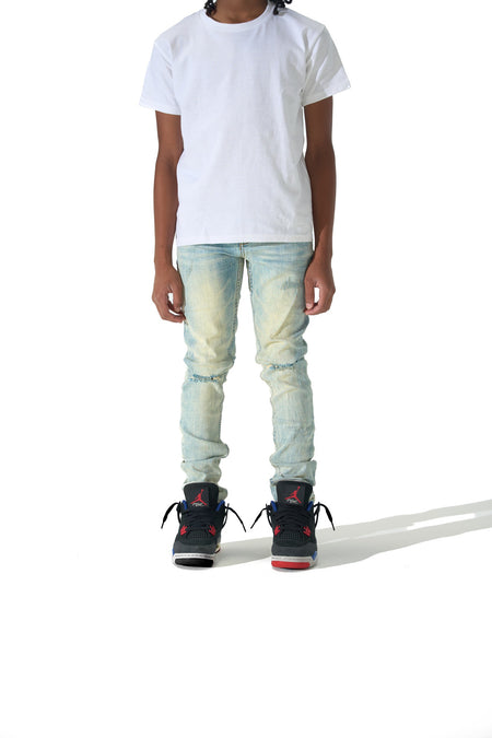 KIDS SEDONA 2.0 Kids Jeans — Sand-Tinted Light Wash | SERENEDE®