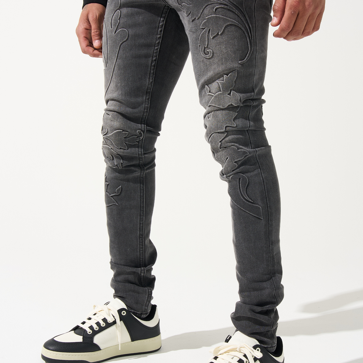 Serenade グレーブラック slimfit denim skinny 30 ROME-BLK-28_F_00440.png?crop=