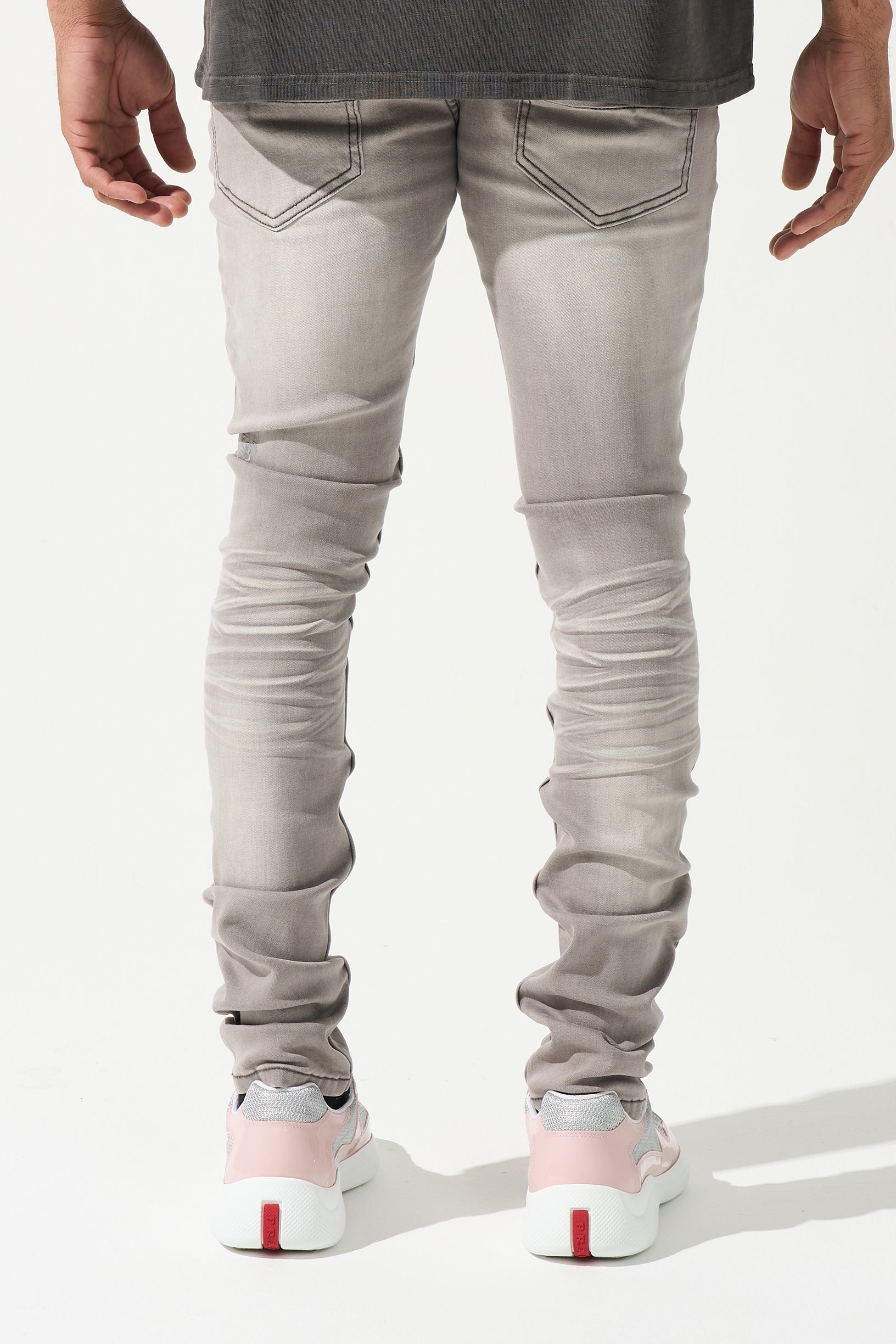 SERENEDE hotsell Distressed Knee Denim