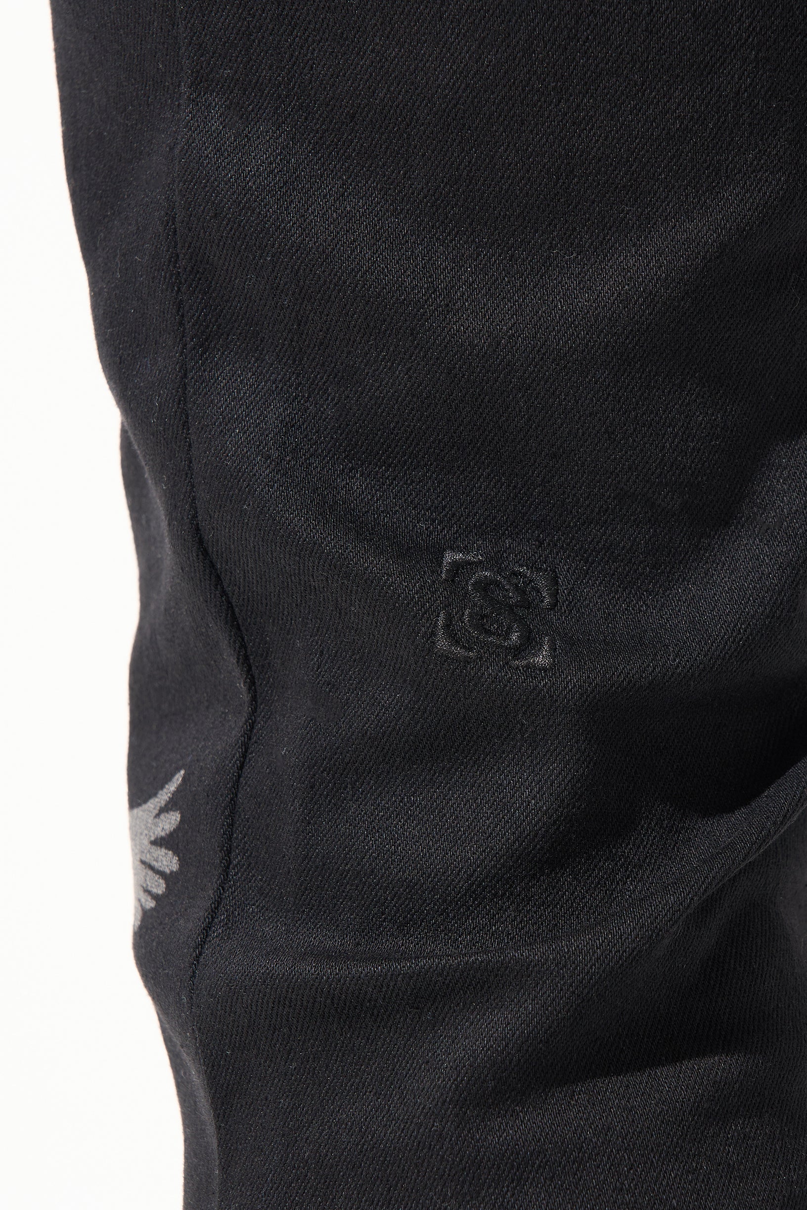 "PEACE" Black Jeans