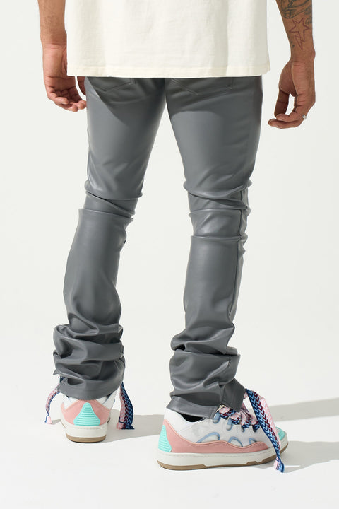 Claude Stacked Pants Grey at  Men's Clothing store