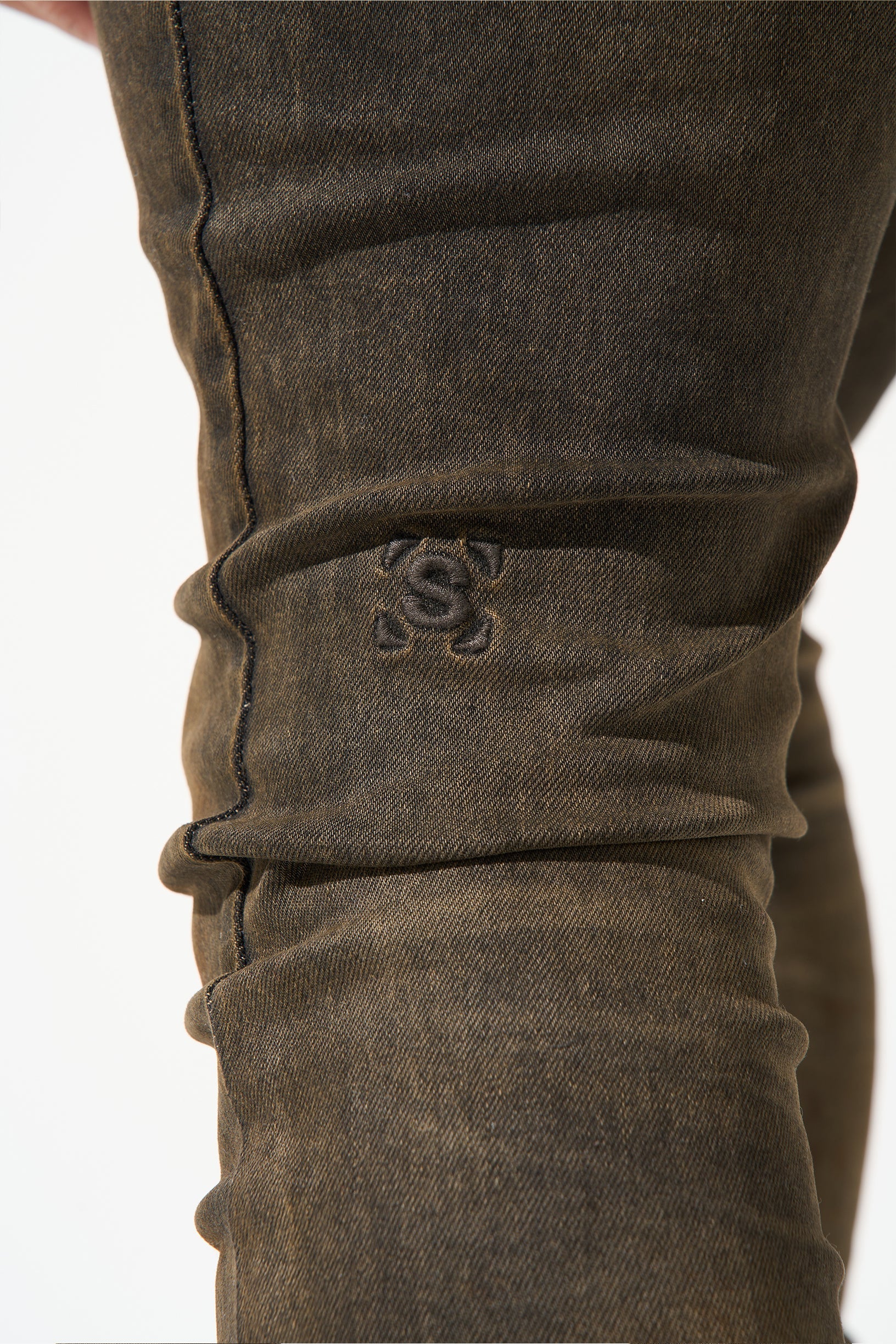 SERENEDE® CORTADO Jeans - Espresso Brown Fitted Denim
