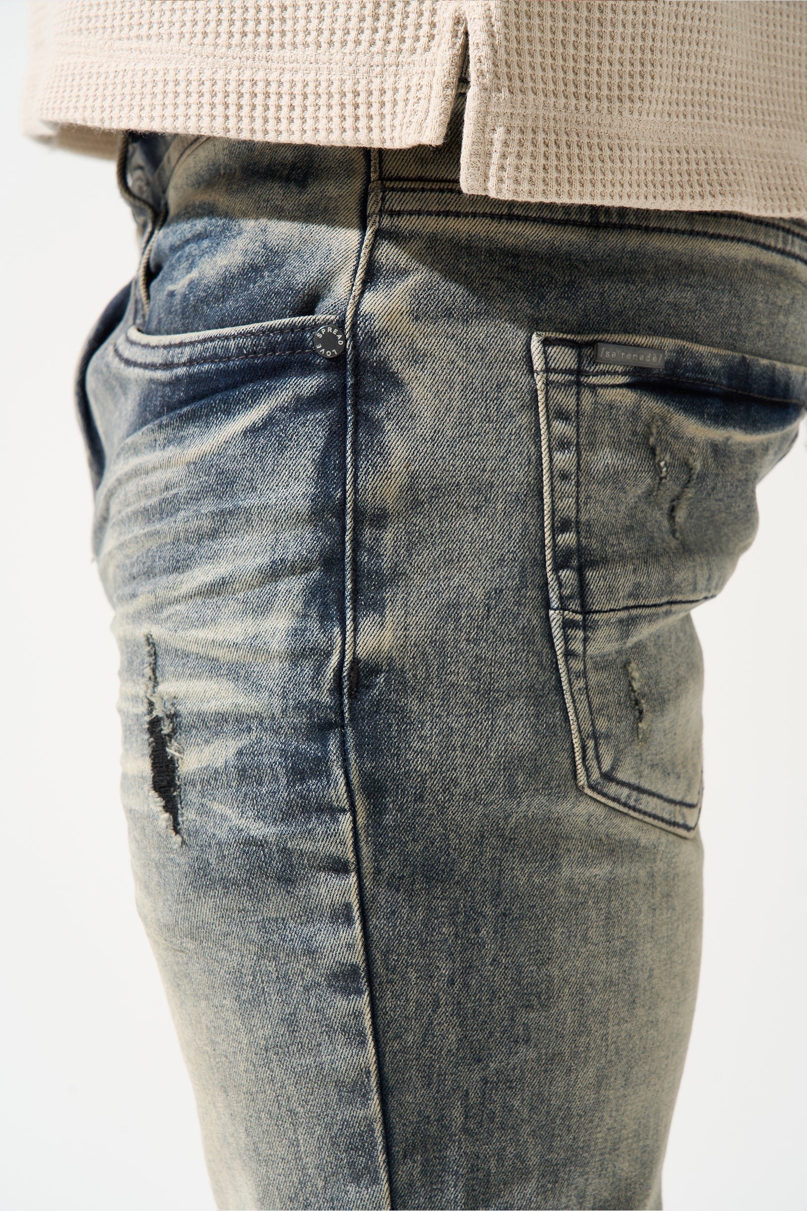 GUNMETAL - Steel Blue Jeans | SERENEDE®