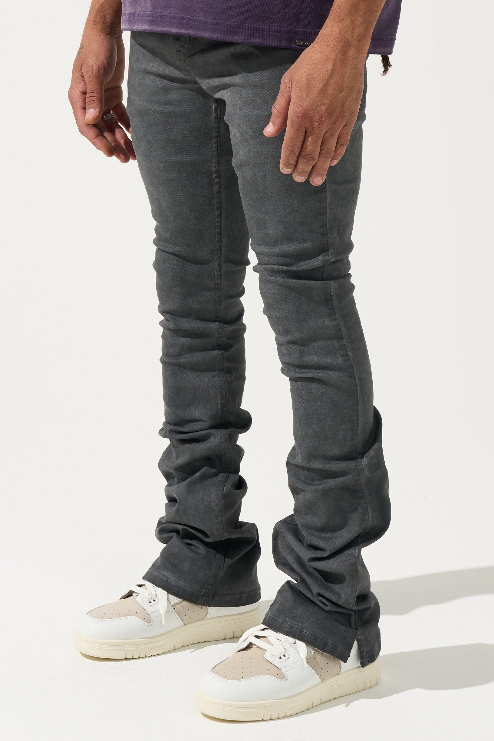 "LEAD" Stacked Jeans