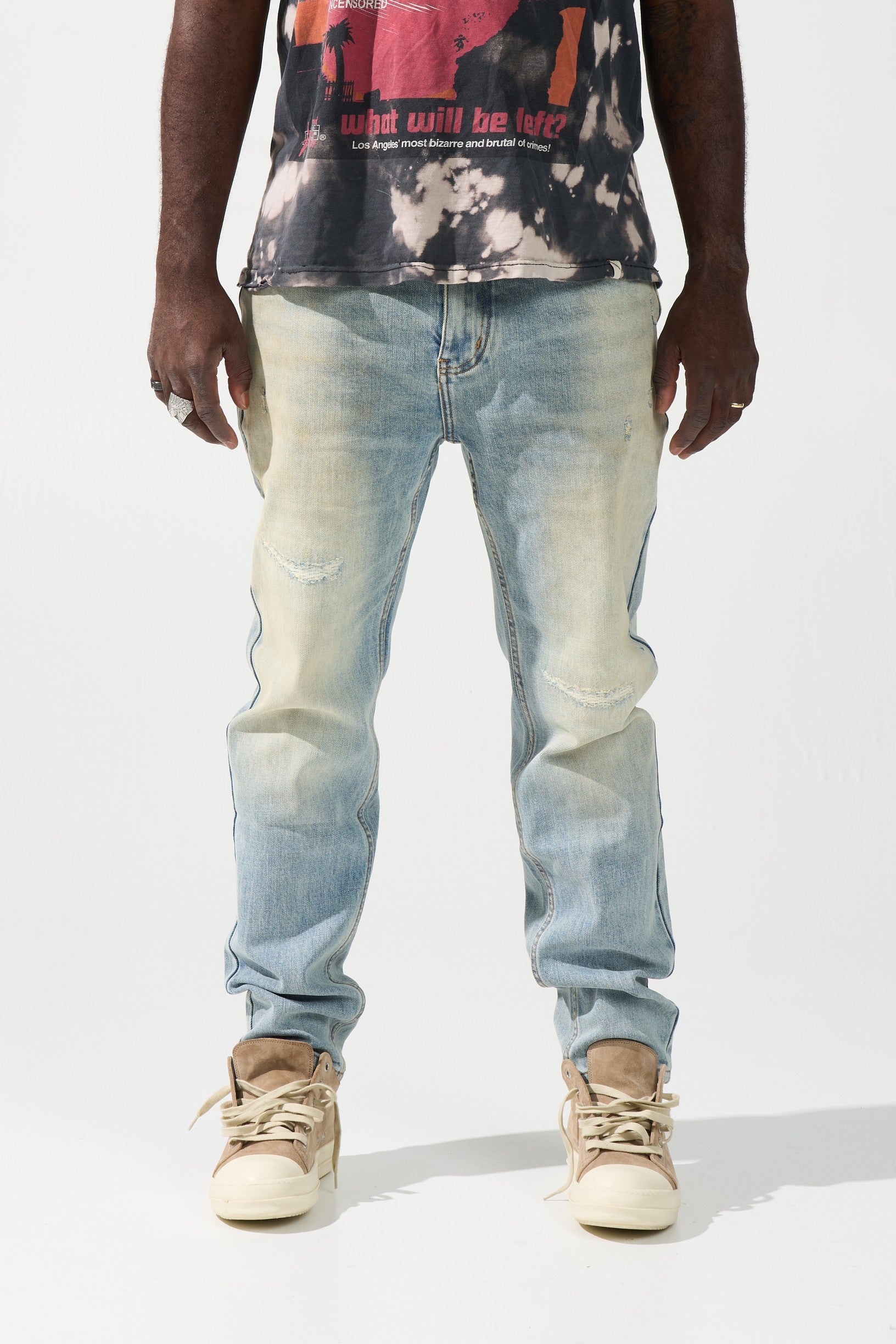 PACIFIC Jeans — Seafoam Light Wash Slim Denim | SERENEDE®