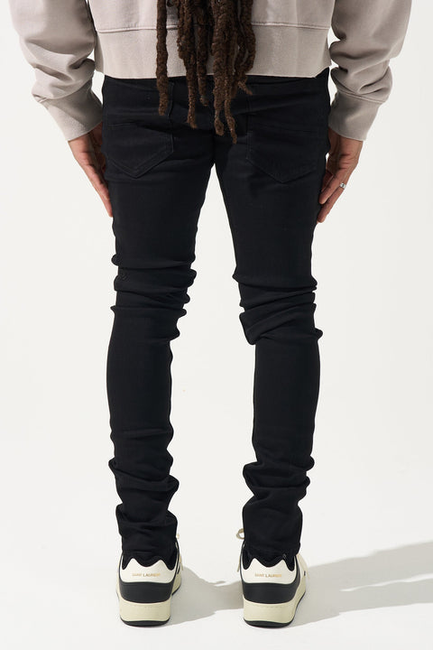 "PEACE" Black Jeans