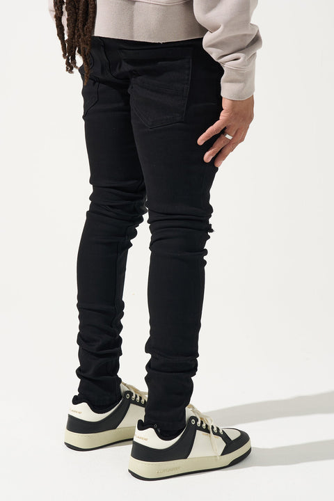 "PEACE" Black Jeans