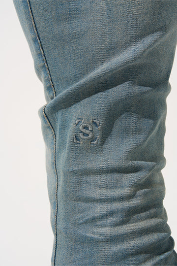 "SEABURST" Stacked Jeans