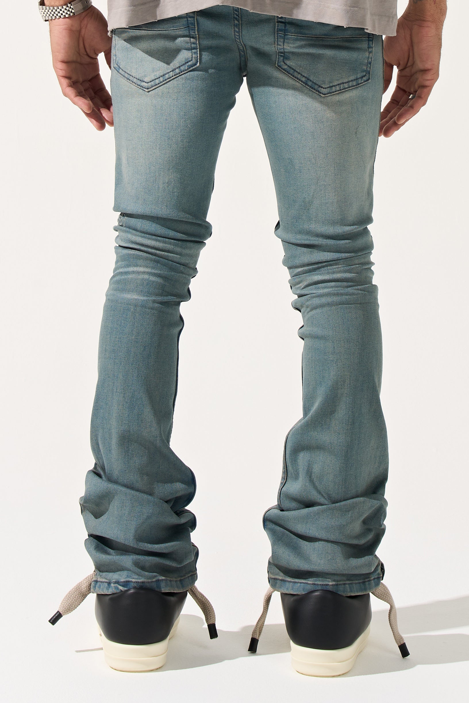 "SEABURST" Stacked Jeans