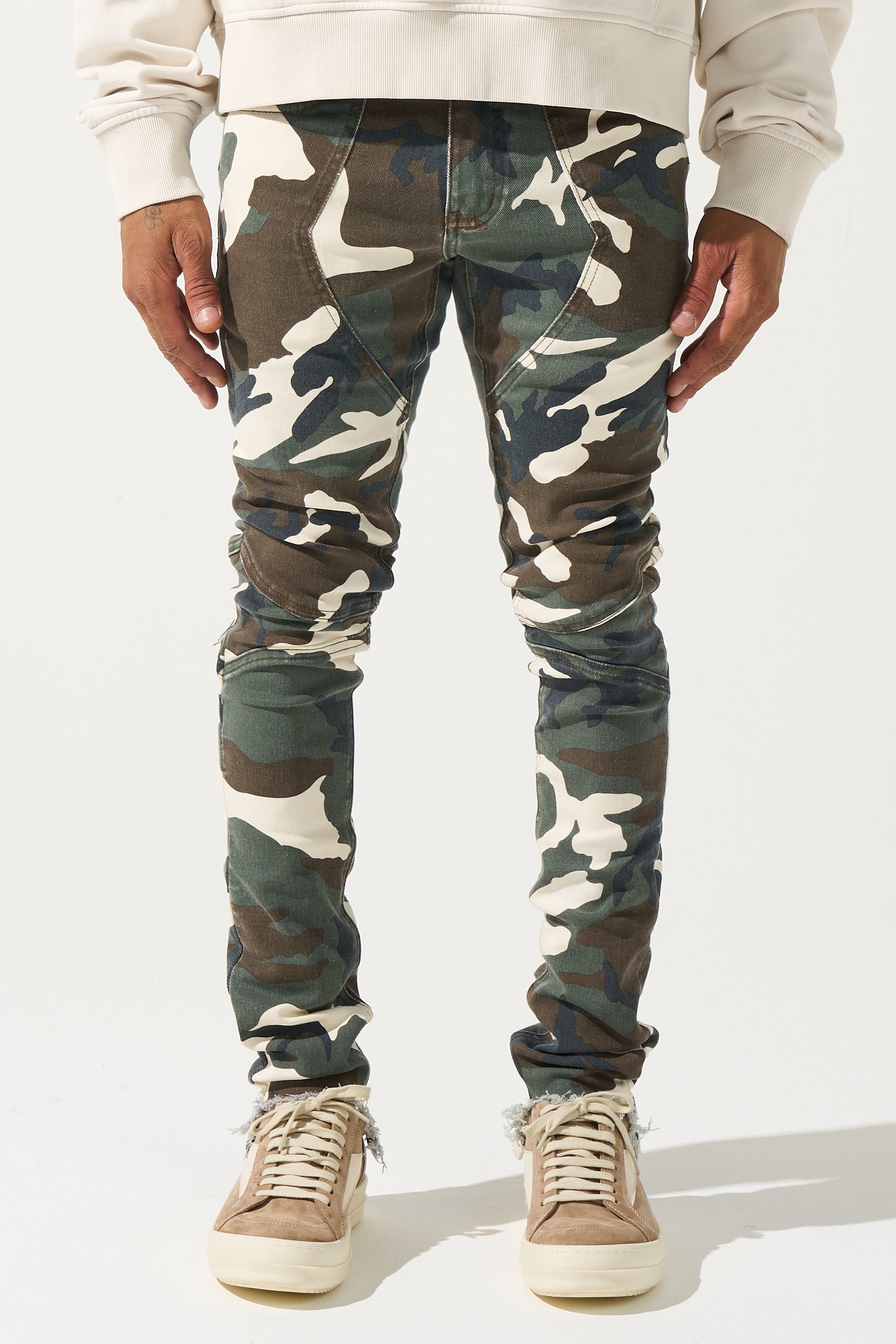 SANGACIO『CAMO JEANS』新品 25.0 7/3迄出品、再販無し SYNC Jeans - Desert Moss Camo Jeans | SERENEDE®