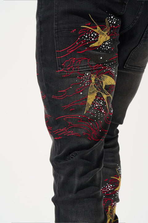 CHORUS OF WINGS Jeans